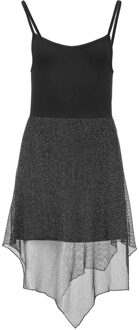 Mini-jurk met laagjesdetail - maat Zwart