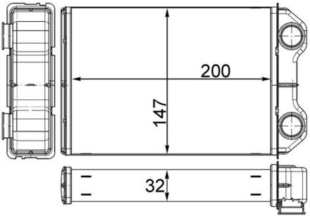 Mini Kachelradiateur, interieurverwarming AH251000S