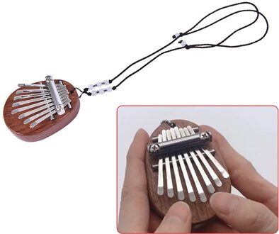 Mini Kalimba 8 Toetsen Thumb Piano Geweldig Geluid Vinger Toetsenbord Muziekinstrument Creatieve Verjaardagscadeautjes Romantische Souvenir
