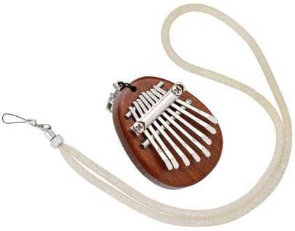 Mini Kalimba 8 Toetsen Thumb Piano Geweldig Geluid Vinger Toetsenbord Muziekinstrument Houten/Acryl okkernoot kleur
