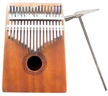 Mini Kalimba 8 Toetsen Thumb Piano Geweldig Geluid Vinger Toetsenbord Muziekinstrument Houten/Acryl stijl 5 klein hammer