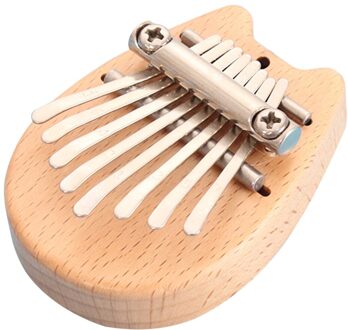 Mini Kalimba 8 Toetsen Thumb Piano Geweldig Geluid Vinger Toetsenbord Muziekinstrument Leuke Accessoire Hanger Voor Kinderen Vriendin
