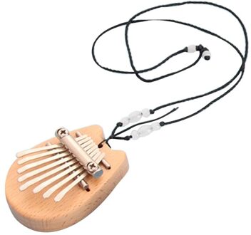 Mini Kalimba 8 Toetsen Thumb Piano Vinger Toetsenbord Muziekinstrument Goede Accessoire Hanger Voor Kids, Kat