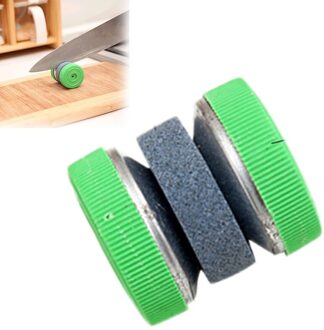 Mini Keramische Staaf Messenslijper Tweetraps Tungsten Draagbare Ronde Type Slijpsteen Slijper Slijpen Messen Steen