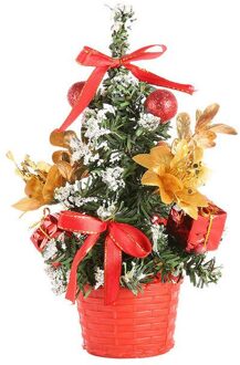Mini Kerstboom Bureau Tafel Decoratie Leuke Xmas Kunstmatige Home Decor Ornamenten Kinderen Rood