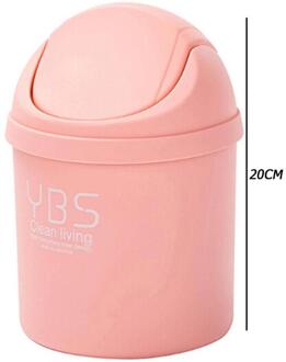 Mini Kleine Afvalbak Desktop Vuilnis Mand Thuis Tafel Kantoor Badkamer Vuilnis Mand Voor Keuken Badkamer roze