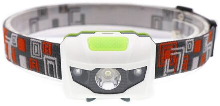 Mini Koplamp 4 Modus lichtgewicht Waterdichte LED Head light Camping Head lamp Reizen mini wandeling Koplamp AAA batterij wit - geen doos