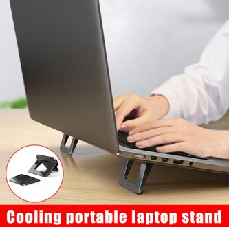 Mini Laptop Stand Portable Laptop Stand Voor Bureau Onzichtbare Cooling Laptop Beugel Compatibel Met Laptops Telefoons Tabletten