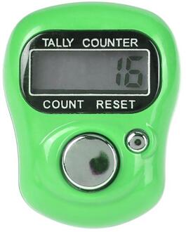 Mini Lcd Elektronische Digitale Telapparaat Stitch Marker En Rij Vinger Teller Voor Naaien Breien Weave Tool Willekeurige Kleur groen