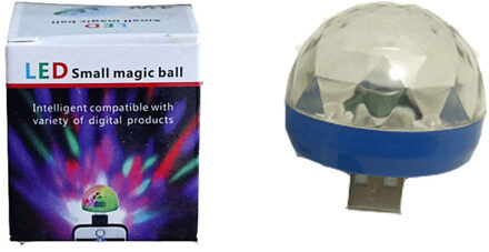 Mini LED Auto Licht Auto Interieur USB RGB Licht Plug En Play Decor Lamp Noodverlichting Auto Accessoires blauw