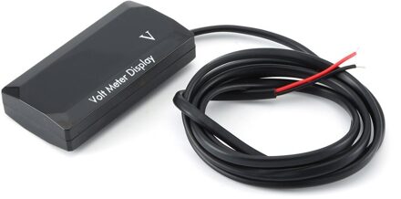 Mini Led Display Digitale Voltmeter Panel Volt Voltage Meter Tester Omgekeerde Verbinding Bescherming 12V Voor Auto Motorfiets rood