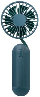 Mini Led Draagbare Hand Ventilator Batterij Operated Usb Power Handheld Mini Fan Koeler groen