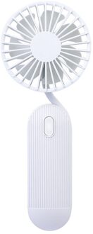 Mini Led Draagbare Hand Ventilator Batterij Operated Usb Power Handheld Mini Fan Koeler wit