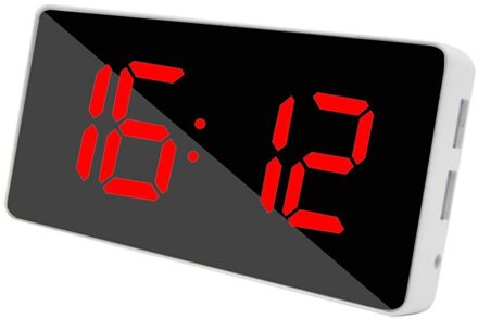 Mini Led Spiegel Digitale Tafel Wekker Wake Up Light Voor Thuis Tijd Temperatuur Display Elektronische Desktop Klok Будильник Cd Rood