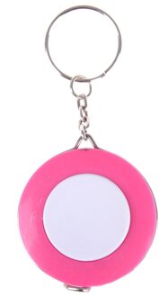 Mini Leuke Meetlint Met Sleutelhanger Plastic Draagbare 1.5M Intrekbare Heerser Centimeter/Inch Meetlint 3
