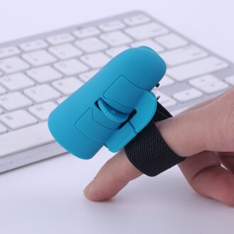 Mini Leuke Plug En Play 2.4Ghz Draadloze Finger Rings Optical Mouse 1600Dpi Met Usb-ontvanger Voor Pc Laptop desktop Bruin