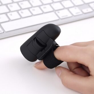 Mini Leuke Plug En Play 2.4Ghz Draadloze Finger Rings Optical Mouse 1600Dpi Met Usb-ontvanger Voor Pc Laptop desktop bruingeel