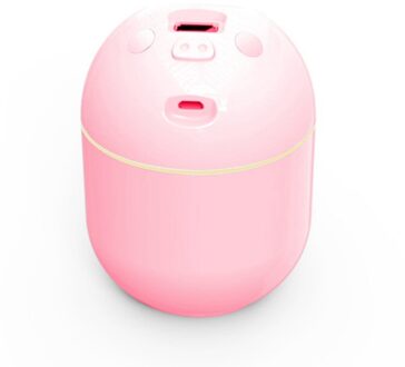 Mini Luchtbevochtiger 250Ml Aroma Essentiële Olie Diffuser Usb Cool Mist Maker Purifier Aromatherapie Met Led Night Lamp roze