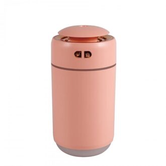 Mini Luchtbevochtiger 400Ml Aromatherapie Etherische Olie Diffuser Huishoudelijke Auto Usb Fog Maker Ademhaling Nacht Lamp Levert 02 roze