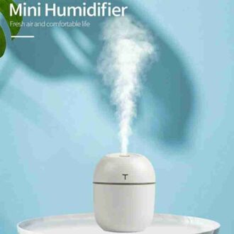 Mini Luchtbevochtiger Rustig Olie Diffuser 200Ml Voor Thuis Car Office Met Maker Fogger Night Smart Led Verlichting Mist k0Y3 wit