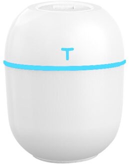 Mini Luchtbevochtiger Ultrasone Aroma Etherische Olie Aromatherapie Diffuser Voor Thuis Auto Fogger Mist Maker Met Night Lamp wit