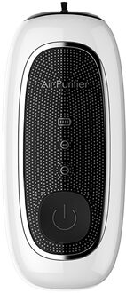 Mini Luchtreiniger Persoonlijke Lavalier Negatieve Ionen Generator (Geweven) wit