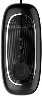 Mini Luchtreiniger Persoonlijke Lavalier Negatieve Ionen Generator (Geweven) zwart