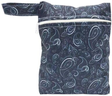 Mini luiertas maat 25x20cm waterdichte herbruikbare nat zak gedrukt pocket luiertas PUL reizen nat droog tas A01