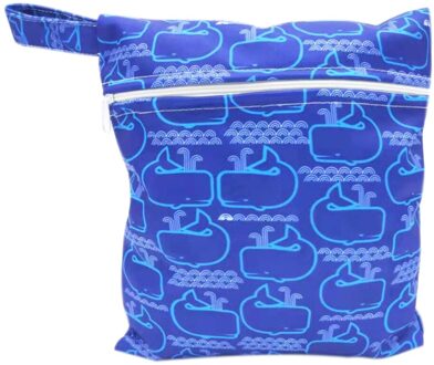 Mini luiertas maat 25x20cm waterdichte herbruikbare nat zak gedrukt pocket luiertas PUL reizen nat droog tas A02