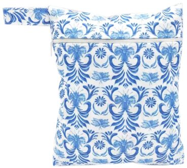 Mini luiertas maat 25x20cm waterdichte herbruikbare nat zak gedrukt pocket luiertas PUL reizen nat droog tas A06