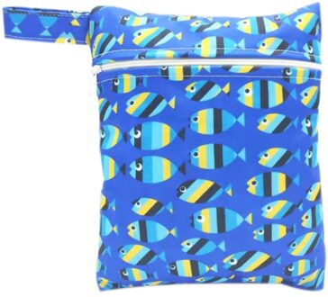 Mini luiertas maat 25x20cm waterdichte herbruikbare nat zak gedrukt pocket luiertas PUL reizen nat droog tas A08