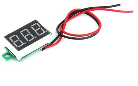 Mini Maat Led Panel Voltage Meter 3-Digitale Aanpassing Voltmeter 3-Digitale Lcd Display Aanpassing Voltmeter 200 Ms/Tijd