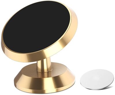 Mini Magnetische Auto Telefoon Houder Ultra Sterke Magneet Telefoon Houder Lade Magnetische Beugel Pak Aan Iphone Samsung Xiaomi Huawei goud