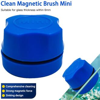 Mini Magnetische Borstel Aquarium Aquarium Borstel Glas Venster Algen Schraper Spons BU1
