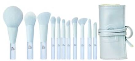 Mini Make Up Brush Pouch Set - Blue #Legend of Ocean - 11pcs