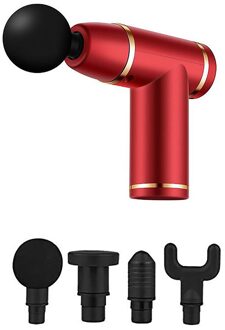 Mini Massage Gun Deep Tissue Stimulators Spier Massage Gun Voor Atleten Massage Gun Oplaadbare Percussie Massager Massage Gun Rood