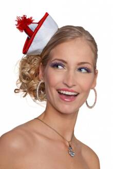 Mini matroos hoedje rood