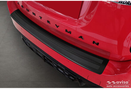 Mini Matzwart RVS Achterbumperprotector passend voor Mini Countryman F60 FL 2020-2023 AV240331