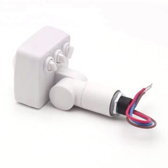 Mini Menselijk Lichaam Infrarood Sensor Ultradunne Infrarood Lichaam Sensor Schakelaar Led Flood Light Pir Motion Sensor Verstelbare 110-240V wit hole 10mm