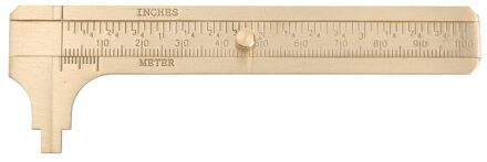 Mini Messing Schuifmaat Vernier Dual-Schaal Meten Gauge Pocket Draagbare Heerser Voor Snel Meten Accessoires 0-100mm