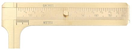 Mini Messing Schuifmaat Vernier Dual-Schaal Meten Gauge Pocket Draagbare Heerser Voor Snel Meten Accessoires 0-80mm