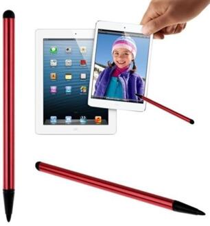 Mini Metalen Capacitieve Stylus Touch Voor Apple Potlood Ipad Pro Air 2 3 Mini 4 Stylus Pen Voor Samsung Huawei tablet Ios/Android Mob rood