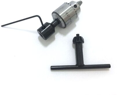 Mini Micro Elektrische Boor Chuck 0.3 ~ 4mm JT0 + Motor As Connector 5mm