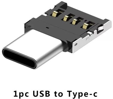 Mini Micro Usb Type C Adapter Otg Converter Usb Interface Naar V8 Adapter Converter Micro-Transfer Interface Voor Micro usb Type C 1stk USB to type-c