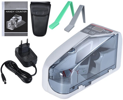 Mini Money Currency Counting Machine Handy Bill Cash Banknote Counter Money Ac or Battery Powered for Fake Money Dollar Eu Plug