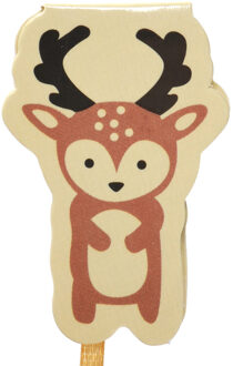 Mini Mooie Magnetische Tape Magneet Cartoon Dier Bladwijzer Paperclip School Office Supply Escolar Papelaria Briefpapier hert