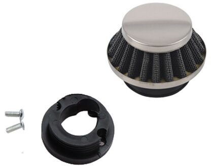 Mini Moto 42Mm Luchtfilter Met Connector Fit Voor Mini Moto Dirtbike Vuil Moto R Bike Quad 42mm zilver
