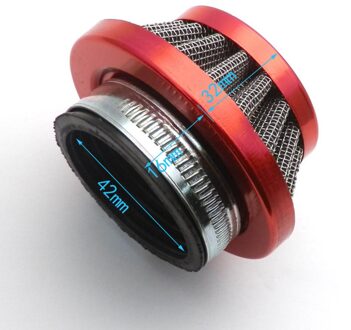 Mini Moto 42Mm Red Air Filter Cleaner Voor 110cc 115cc 125cc Mini Moto Dirt Bike Dirt Moto R Fiets quad