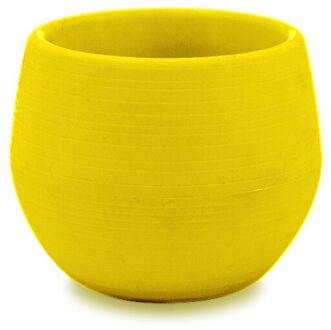 Mini Muti-Kleur Ronde Plastic Plant Bloempot Tuin Home Office Decor Planter Desktop Bloempotten Decor Bloem Tuin potten geel