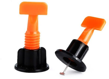 Mini Niveau Wiggen 50sets met een moersleutel T-naald type tegel leveling systeem